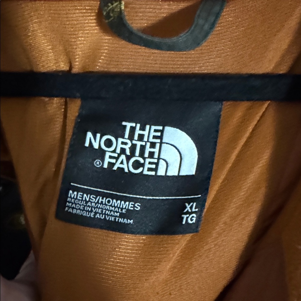 The North Face Men's XL green Jacket burnt orange liner